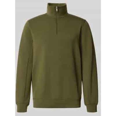 Sweatshirt met opstaande kraag, model 'kade'