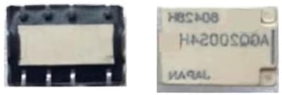 Elektromechanisch relais - 8 voet component - Stroom schakelen - Compact ontwerp - 1 x 1 x 1 cm - Grijs