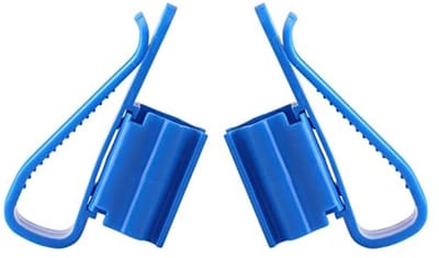 Dailygoods- Buisklem 2 Stuks - Plastic Slanghouder - 8.5x1.8x2.6 cm - Voor 8-16mm Slangen - Multifunctioneel - Verstelbaar Clip-Design