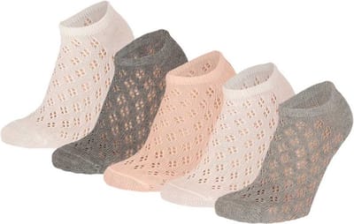 5pack JACQUARD sneakersokken pink 23/26