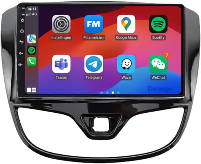 CarPlay autoradio geschikt voor Opel Karl | 2015 t/m 2020 | Android 13 | Draadloos Apple CarPlay & Android Auto | 2GB + 32GB | QuadCore processor | Denago DNG-A18 | 2025 model | 2015 2016 2017 2018 2019 2020 | Bluetooth & Wifi
