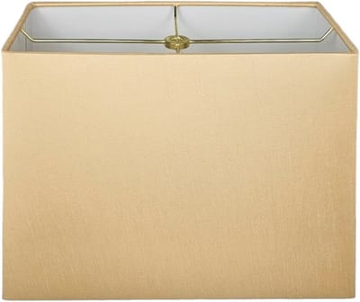 Rechthoekige Hardback Lampenkap in Antiek Goud - 15,2 x 30,5 cm & 20,3 x 35,6 cm