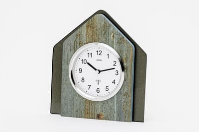 AMS Tafelkloke 5172 - radiogestuurd houtstructuur 19cm