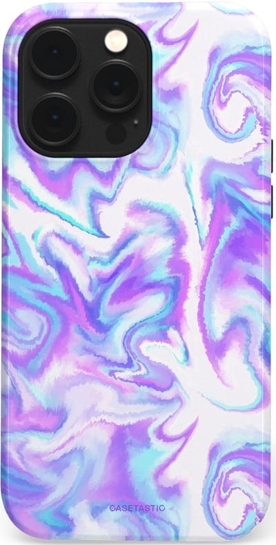 Casetastic Hoesje Geschikt voor Apple iPhone 14 Pro Max Magsafe - Stijlvolle Beschermende Duo-layer Case - Tie Dye magie