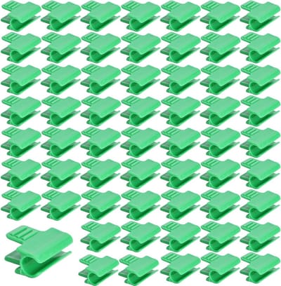 60 Stuks Tuinclips voor Gewassen, Schaduwbuisklemmen en Opbergtas voor Bedekking en Kassen