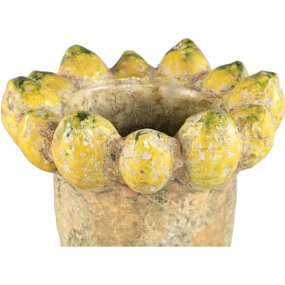 PTMD - Pot Fruitsy - Geel - 23x23x32cm
