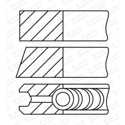 Goetze Engine Zuigerveren set GOETZE 08-432000-00