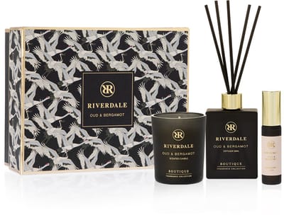 Riverdale - Geschenkset - Oud & Bergamot - Small - Multicolour - Geurstokjes, geurkaars en huisparfum