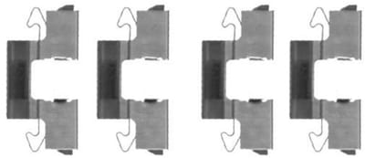 Hella Pagid accessoireset voor remblokken achterzijde Mitsubishi Proton K0351