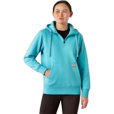 Dames sweatshirt met 1/2 rits en capuchon Ariat Rebar Skill