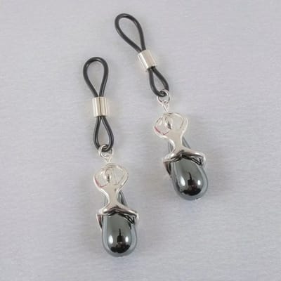 Sylvie Monthulé | Silver Nipple Clamps and Nipple Jewelry | Hematite