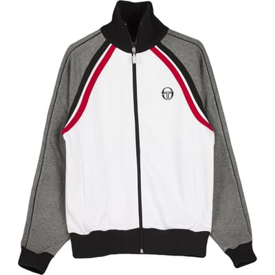 Ghibli Tracktop trainingsjack voor heren, wit/donkergrijs/melange