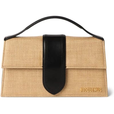 Jacquemus Le Grand Bambino Raffia tas