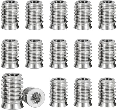 M6 schroeven met hexagonale inbus en afdekkap - 100 stuks voor meubelverbindingen en houtverbindingen