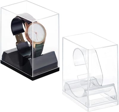 2 Colors Watch Stand Box - Watch Case - Single Watch Holder - Acrylic Bracelet Display Rack - Jewelry Holder - Watch Organizer Stand for Men - Man - Father's Day