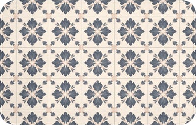 Badmat 80x50 cm - Antislip - Bladvorm - Klassiek - Kleurrijk - Badmatten voor badkamer - Badkamermat - Douchemat - Badkamer mat