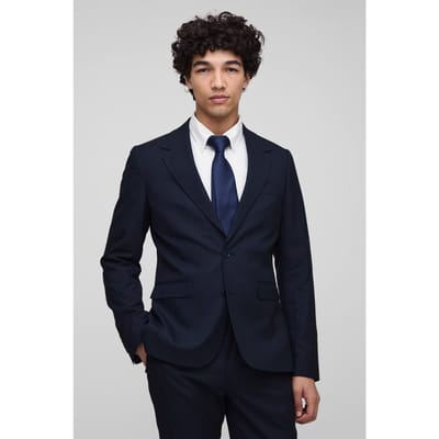 Slim Single Breasted Suit Jacket | Navy | Size 50