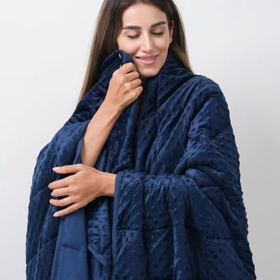 Dailygoods- Verzwaarde Deken 6,8 kg - Ademend - Zacht Pluche Kristalfluweel - Hypoallergeen - Stressverlichting - Duurzaam met Keramische Kralen - Slaapdeken