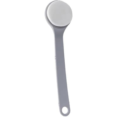1 Pièce Nettoyeur de Corps Multifonction à Long Manche Brosse de Douche Applicateur pour le Dos White gray