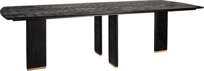 PTMD - Eetkamertafel Liber - Zwart - 240x100x77cm