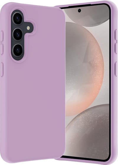 Hoes - Geschikt voor Samsung Galaxy S24 - Sterk & Shockproof - Hoesje Cover - Siliconen Case - Lila