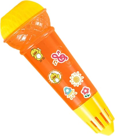 Kinder Microfoon - Echo Microfoon - Zingen en Spreken - Verbetert Taalvaardigheid - 24.8 cm - Geel