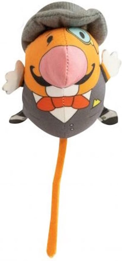 Croci Mice Adventures Detective - Kattenspeeltje met catnip en ratel - 19 x 9 x 5 cm