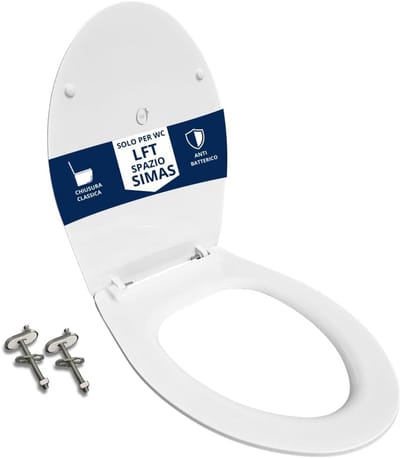 Toiletbril - Zitting Deksel - Badkamer Vernieuwen - Warmte-isolerend Kunststof - Wit