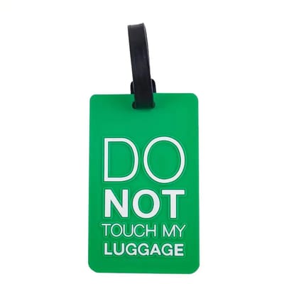 DW4Trading Kofferlabel Do Not Touch My Luggage Groen - Reislabel - Bagage Label