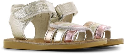Shoesme Metallic Gouden Sandaal - Sandalen Kind - Meisjes - Gold Multi - Microfiber leer - Maat 26