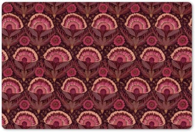 Placemats 45x30 cm - Placemat kunststof - 1 stuk - Antiek - Bloemen - Kleurrijk - Borden onderleggers - Decoratie voor op tafel - Keuken tafeldecoratie accessoires - Vinyl onderlegger - Tafelversiering