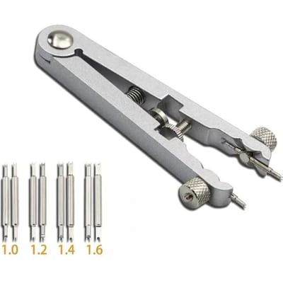 Horlogeband Verwijderaar Tang Veerstaaf Horlogeband Aluminiumlegering Reparatie Verwijdergereedschap V-vormige Versteller Tang Reparatiegereedschap white