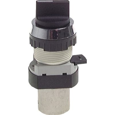 3/2 M5 Draaischakelaar Ventiel Zwart 0-12bar/0-168psi 30.5mm Airtec