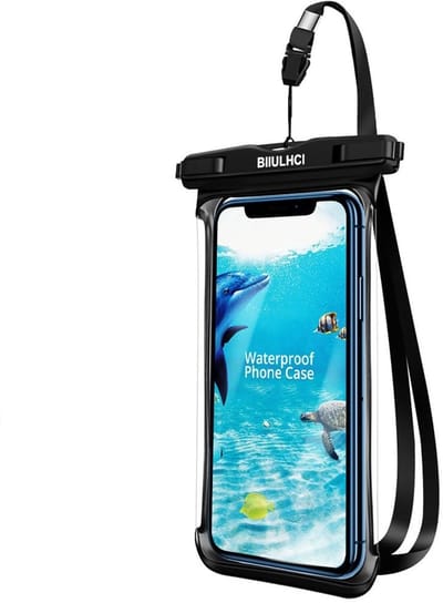 Dailygoods- Telefoonhoes Waterdicht - Onderwaterbestendig - Compatibel met Redmi Note 8T/8 Pro/7/10 2022 - Extra ruimte voor pasjes - IPX8-gecertificeerd - Ultra-transparant design - Waterdichte Hoes