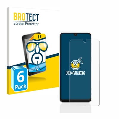 BROTECT - Screenprotector voor Samsung Galaxy A33 5G - Folie Beschermfolie transparant 6 Stuks