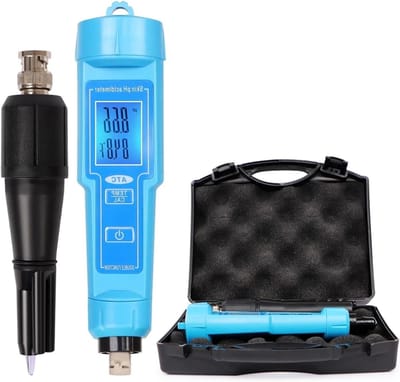 Digitale Bodemmeter - Zuurmeter Analyzer - Waterkwaliteit Testen - Vervangbare pH-sonde - 0-14 pH - Zwart