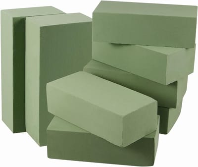Set van 8 Stimulerende Schuursponzen 23 x 11 x 7 cm voor Bloemstukken, Vers en Gedroogd Bloemschikken