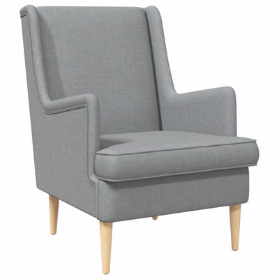 vidaXL - Fauteuil - Lichtgrijs - Stof