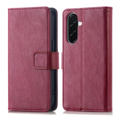 imoshion Hoesje - Geschikt voor Samsung Galaxy A57 (5G) - Luxe Bookcase - Bordeaux
