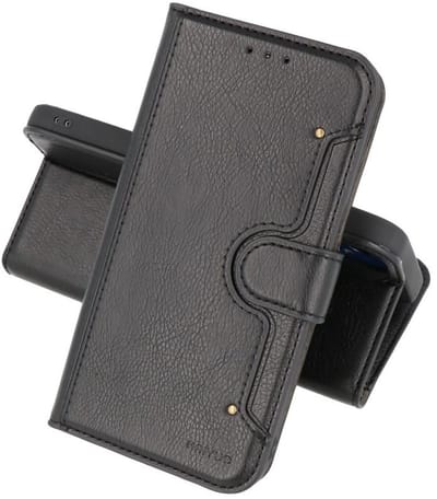 KAIYUE - Luxe Portemonnee Hoesje - Pasjeshouder Telefoonhoesje - Wallet Case - Geschikt voor Samsung Galaxy A72 5G - Zwart
