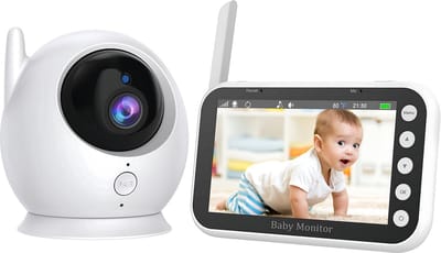 Privacy Babyfoon 4,3 inch | HD 720p camera | Huil- en temperatuuralarm | Bereik 300 meter | 15 uur stand-by tijd