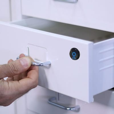Elektronisch Kastslot - Kinderslot Deurslot - Lades Beveiligen - Kaart Ontgrendeling - Zwart