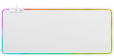 Deltaco - Gaming Muismat XL – RGB - 90x36cm – Wit
