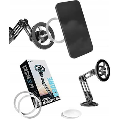 Aluminium Magneet Telefoonhouder Auto - Verstelbaar & Sterk