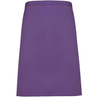 Premier Unisex Volwassenencollectie Halflang Taille Schort (Rijke Violet)