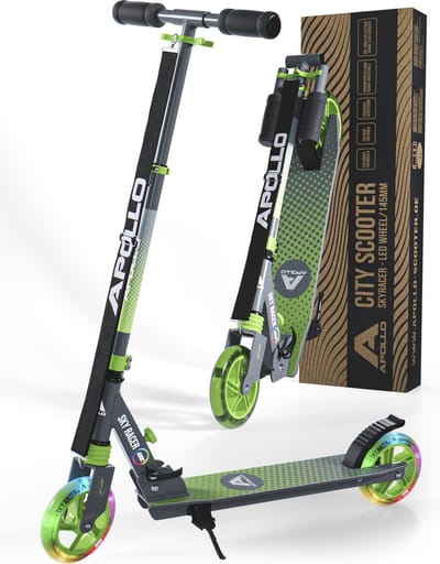 Apollo LED-stadscooter met vering Scooter Skyracer