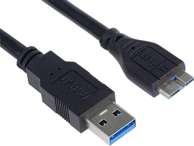 Go Go Gadget - USB Kabel - USB 3.0 A naar micro-USB 3.0 - Zwart - 1m