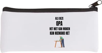 Akyol - als opa het niet kan maken dan kan niemand het Etui - Opa - vader - cadeautjes | opa cadeau | opa cadeautjes verjaardag | liefste opa | leuk kado om te geven - 20 bij 9 cm