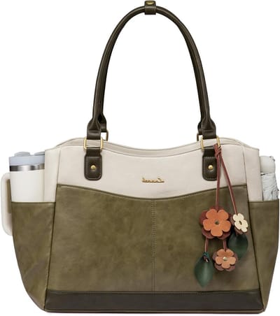 Elegante 15.6 Inch Laptop Bag voor Vrouwen, Ideaal als Werk- en Schooltas, Met Schouderriem en Veelzijdige Briefcase voor Kantoor en Universiteit