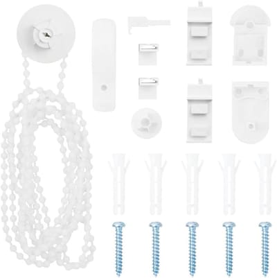 Rolgordijn Fittingen - Raambehandeling Onderdelen - Gordijn Reparatie - Kindveilige Kettingconnector - 25 mm Buisdiameter - Wit